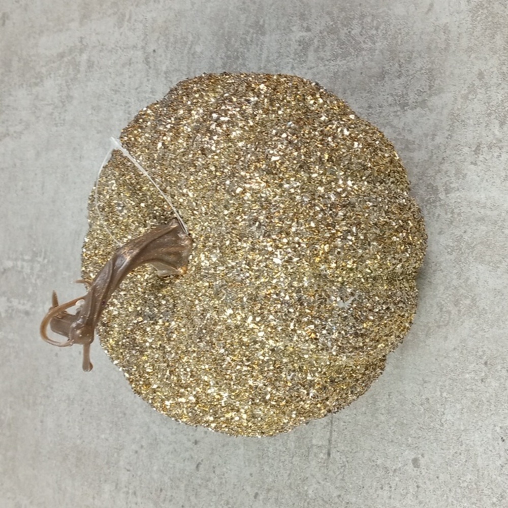 🍂 Fall Gold Glitter Pumpkin